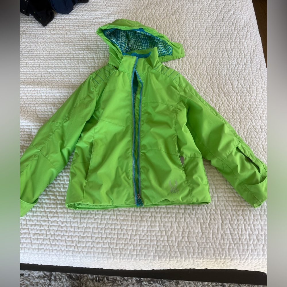 Girls Spyder Green Ski Jacket